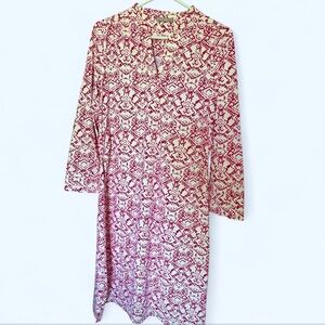 Ellie Kai Printed Pullover Dress Packable Travel Wrinkle Resistant Women’s Sz 10